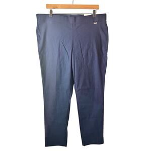 NWT Anne Klein Black Pull On Trouser Pants Women’s Sz XL Business Casual Stretch
